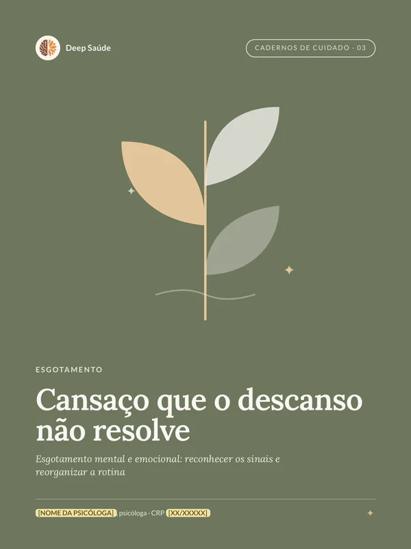 Capa de Cansaço que o descanso não resolve