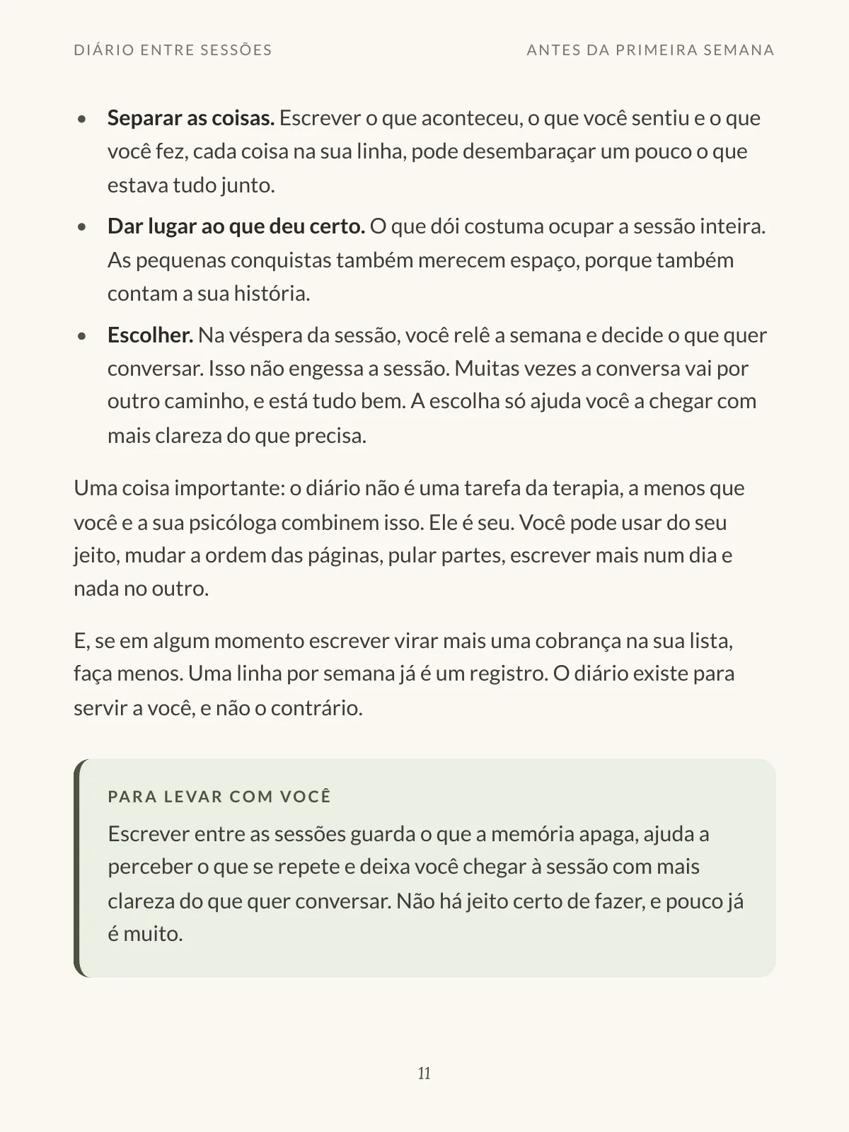Página 5 de Diário entre sessões