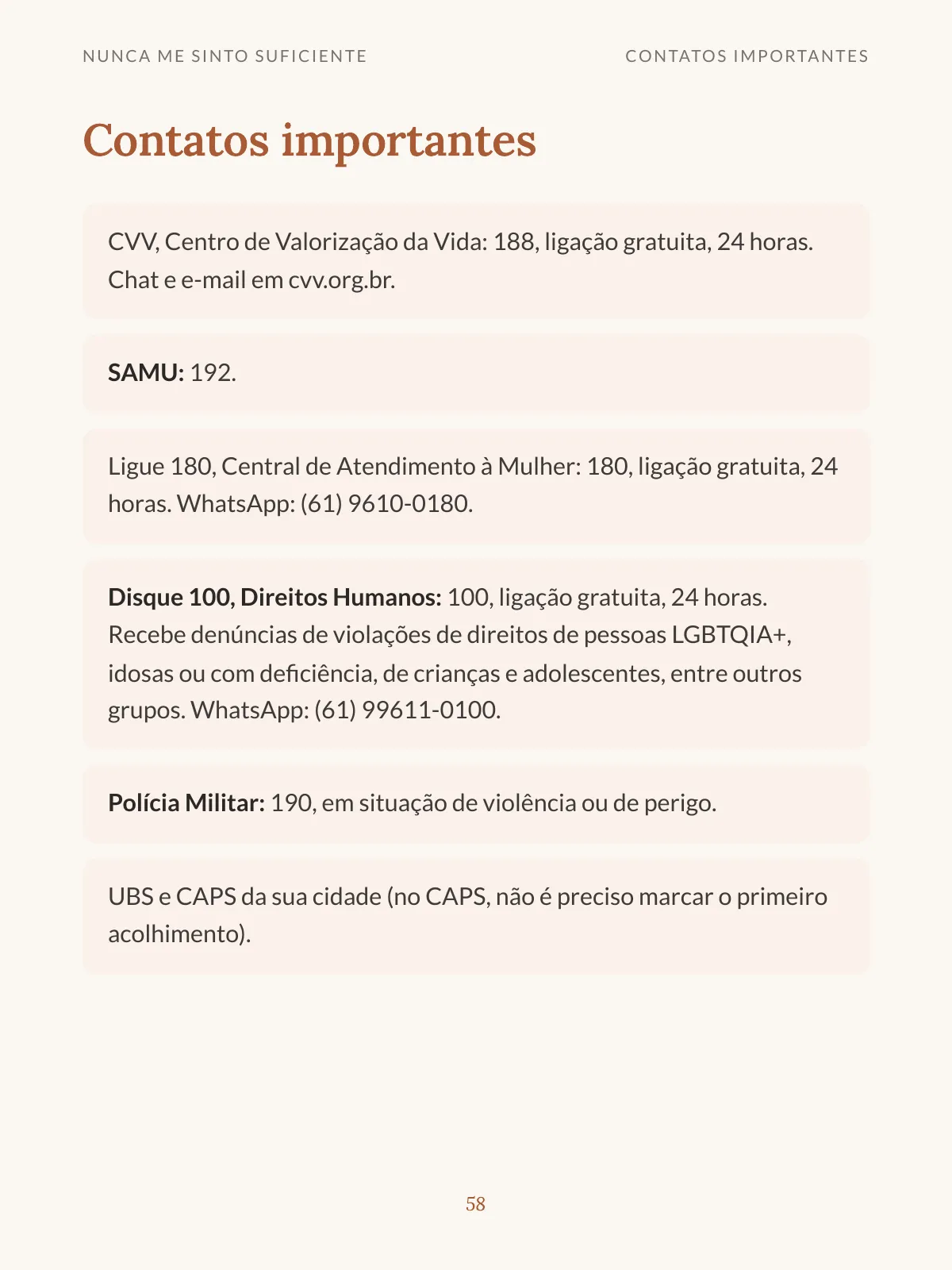 Página 6 de Nunca me sinto suficiente