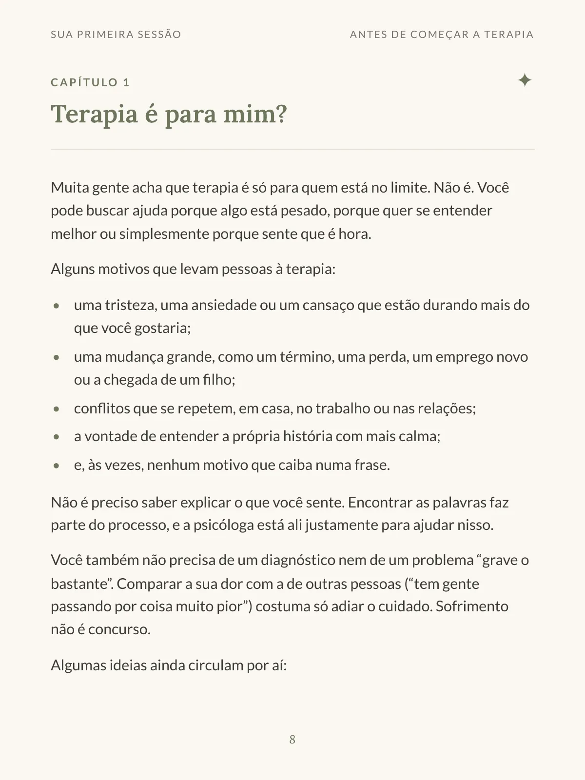 Página 4 de Sua primeira sessão